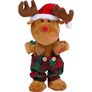 plyšák Verk 26286 Tančící a zpívající vánoční sob 32 cm