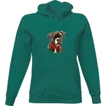 Dámská mikina s kapucí s potiskem Německý boxer dámské