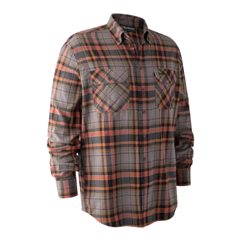 Pánská móda Pánská lovecká košile Deerhunter Marvin - Orange Check 39/40
