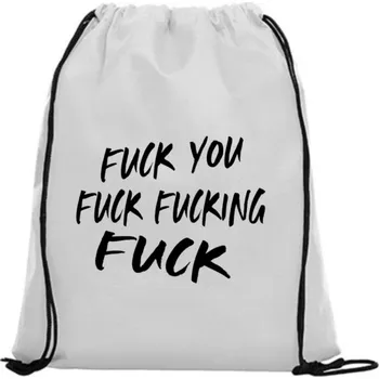 Sportovní vak Vak na záda - Fuck fucking Růžová