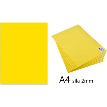 Pěnová guma A4 žlutá 10ks