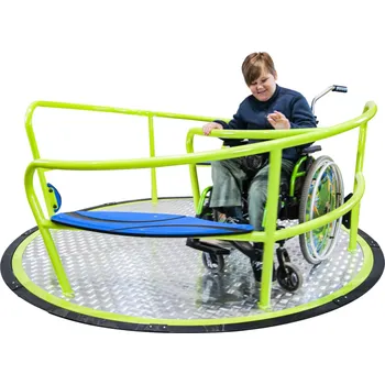 Dětské hřiště Playground System Inkluzivní KOLOTOČ pro veřejná dětská hřiště Helica