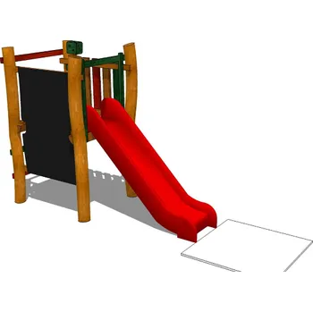 Dětské hřiště Playground System DĚTSKÉ HŘIŠTĚ sestava se skluzavkou z akátu - Věž Šmudlík