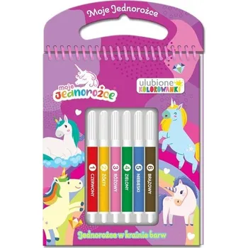 První čtění Moje jednorożce Ulubione kolorowanki 2 Jednorożce w krainie barw