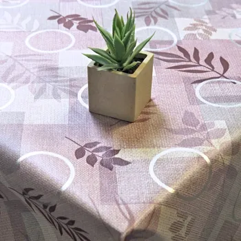 ubrus PVC ubrusovina - Lístky na káru - fialové