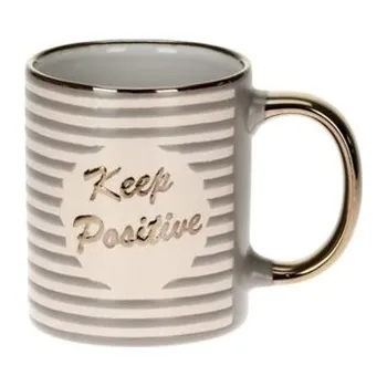 Hrnek proužek 310 ml Keep positive