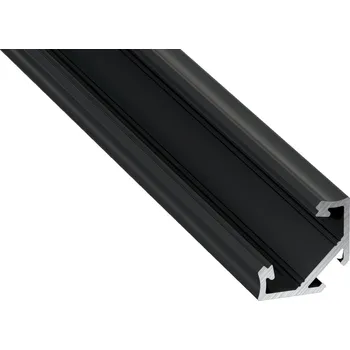 Příslušenství pro LED osvětlení Hliníkový profil pro LED pásky "C", černý, 2m
