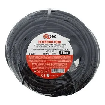 Elektrická zásuvka Prodlužovací kabel 1 zásuvka 20m QTEC Q-370F