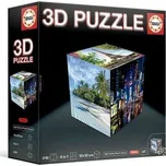 EDUCA 3D Puzzle kostka Cestování 216 dílků