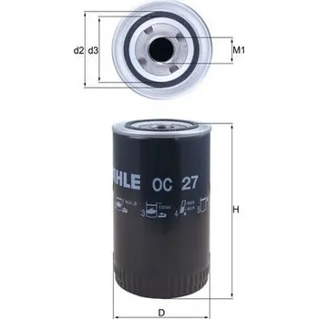 Olejový filtr Olejový filtr MAHLE OC 27