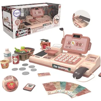 Hra na obchod WOOPIE DĚTSKÁ REGISTRAČNÍ POKLADNA VČETNĚ SKENERU,MIKROFONU A DOPLŇKŮ