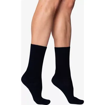 Pánské ponožky 3 PACK Vlněné ponožky Woolife Rib Černá 29-30