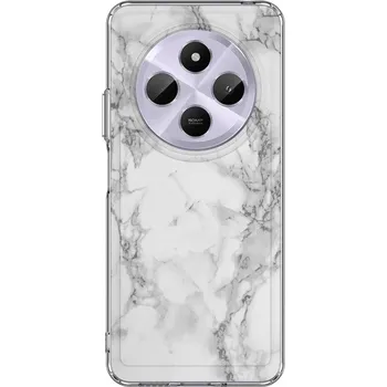 Pouzdro na mobilní telefon Kryt STYLE Xiaomi Redmi 14C pevný Mramor bílý (obal neboli pouzdro na Xiaomi Redmi 14C)