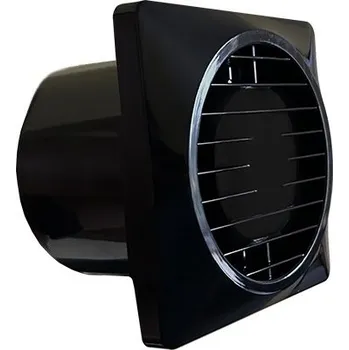 ventilátor do koupelny Klimatom Ventilátor koupelnový SOLO 100 BLACK, černý