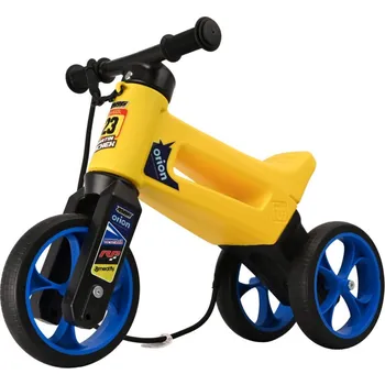 Odrážedlo Odrážedlo FUNNY WHEELS Rider SuperSport 2v1 DAKAR Michek s popruhem a tichými koly