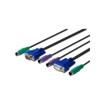 Datový kabel Digitus Octopus kabel VGA, PS/2 myš, PS/2 klávesnice - 1,8m