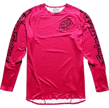 cyklistický dres Dres Troy Lee Designs SPRINT LS ULTRA MONO BERRY (35647200), M