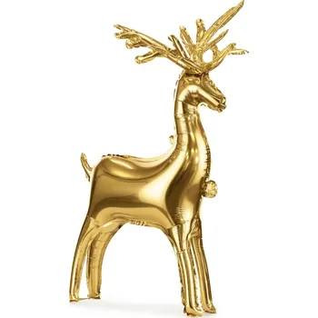 Balónek PartyDeco Balonek fóliový Sob zlatý stojící, 83 cm