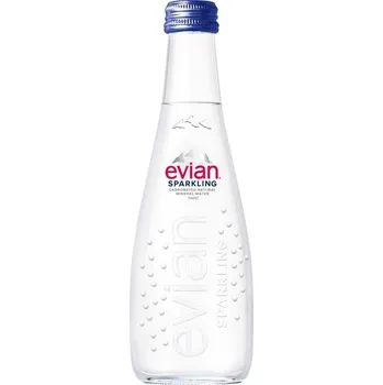 Voda Evian Sparkling 0,33l - sklo