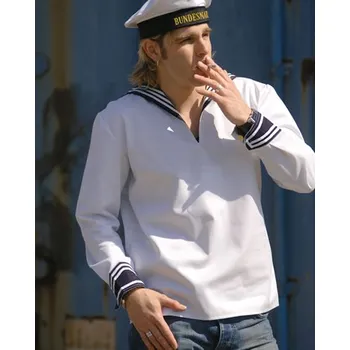 Bundeswehr Košile BW NÁMOŘNÍ s límcem BÍLÁ použitá velikost: 7