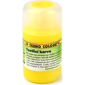 Speciální výtvarná barva Barva na textil Terno 20g světle žlutá
