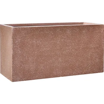 Květináč Baq Terrazzo Rectangle Mocha V 100 cm / D 90 cm