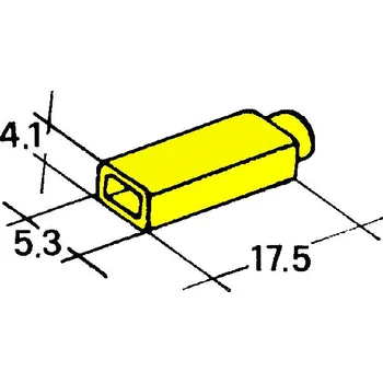 Auto elektroinstalace IMP Kryt dutinky 2,8mm žlutý