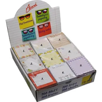 Samolepicí papírky 7x8cm - 100 listů