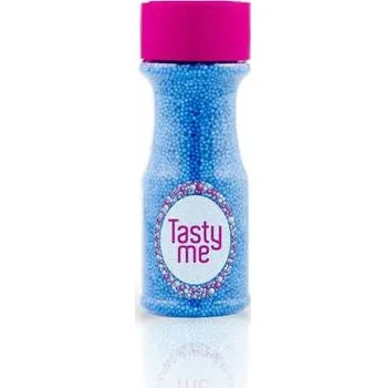 Jedlá dekorace na dort Cukrové dekorace modré mini perličky, 80g - Tasty Me