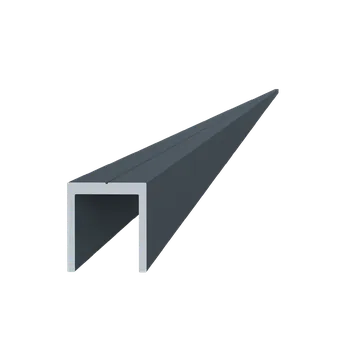 Plot KOVIAN, s.r.o. U profil 20,5x22mm, materiál EN AW-6060 T66,práškové lakovanie so štruktúrou,RAL7016,L-6000mm, cena za kus