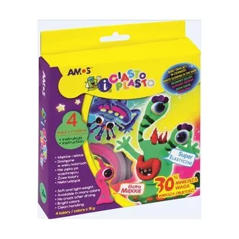 Set školních potřeb Ciasto Plasto Fluo 4 kolory