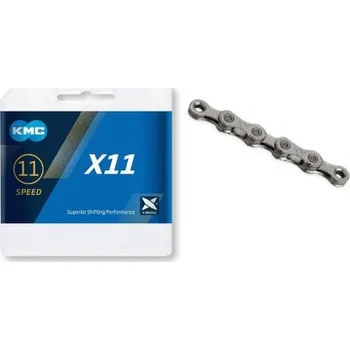 Řetěz na kolo řetěz KMC X11 Grey 114 článků - Šedá, 114 článků