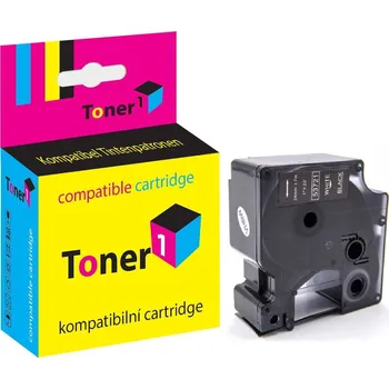 Páska DYMO S0721010 Black/White 24mm x 7m kompatibilní Toner1