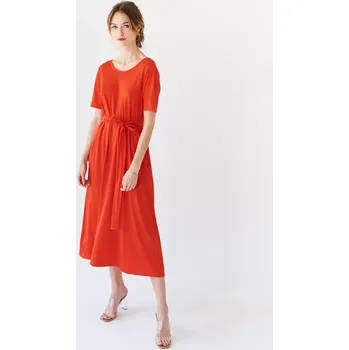 Dámské šaty Šaty Merino 140 Korálová L-XL