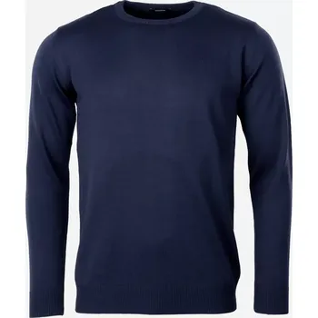 Pánský svetr Pánský vlněný svetr Merino Blend Modrá XL