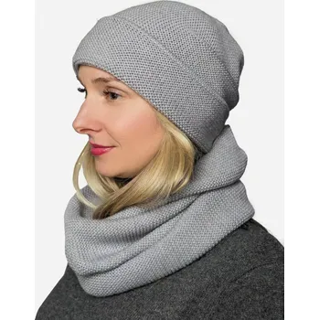 Čepice Dámská vlněná čepice Merino Extra Fine Grey