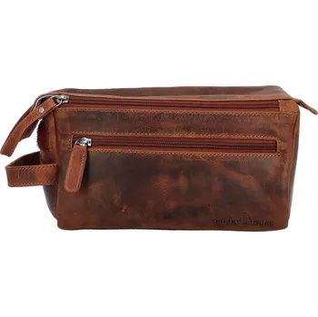 Pánská kožená taška do ruky hnědá - GreenWood Xilwan hnědá