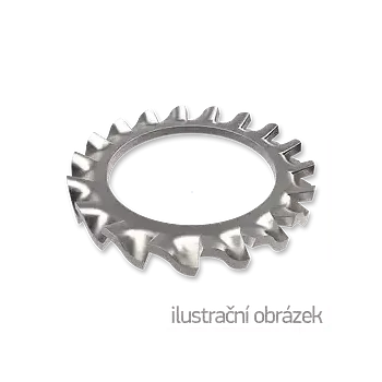 Matice podložka vějířová M10 ZB DIN6798A