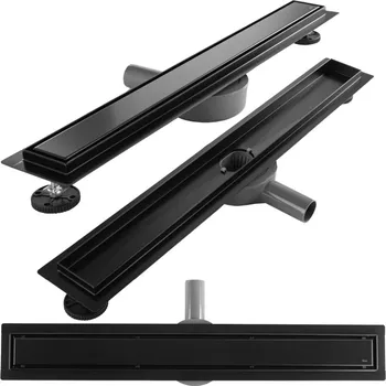 sprchový žlab REA Odtokový žlab Neox Pro černá 60 REA-G7801