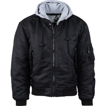 Pánský bomber US letecká bunda Fostex MA1 Hooded Bomber - černá, M