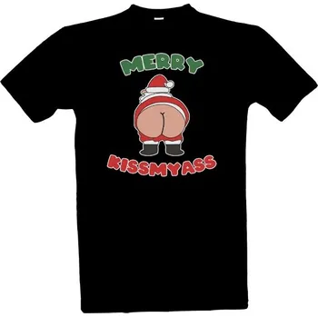 Tričko s potiskem Merry Kissmyass pánské