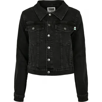 Dámská větrovka Dámská džínová bunda Urban Classics Ladies Organic Denim Jacket - černá XS