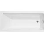 Besco Akrylátová obdélníková vana Modern 120x70 (130x70, 140x70, 150x70, 160x70, 170x70, 180x80) Barva: Bílá, Rozměry (cm): 150x70