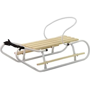 Sáně Mamido Kovové sáňky bílé