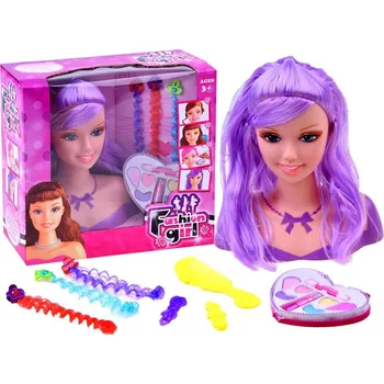 česací hlava Fashion Girl česací hlava ZA2582 fialová