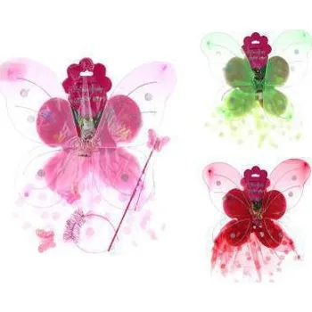 Karnevalový kostým Křídla puntík Růžová