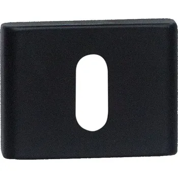 Dveřní kování COBRA ROZETY HRANATÉ 50x35 mm Provedení: BB (pokojový klíč), Povrch: Černá