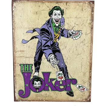Plechová cedule D.E. metal signs Plechová cedule The Joker 40,5 cm x 32 cm