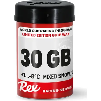 Lyžařský vosk REX 30GB, +1°C až -8°C, nový sníh, 45g, bez obsahu fluoru