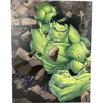 Plechová cedule D.E. metal signs Plechová cedule Hulk 40,5 cm x 32 cm